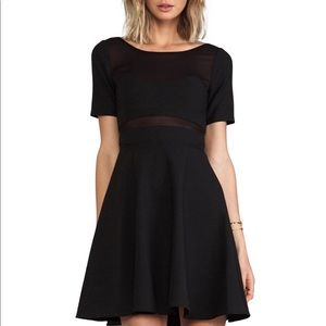 Elizabeth and James Selena Dress Black Mesh Panels